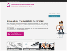 Tablet Screenshot of liquidation-societe-gratuite.net